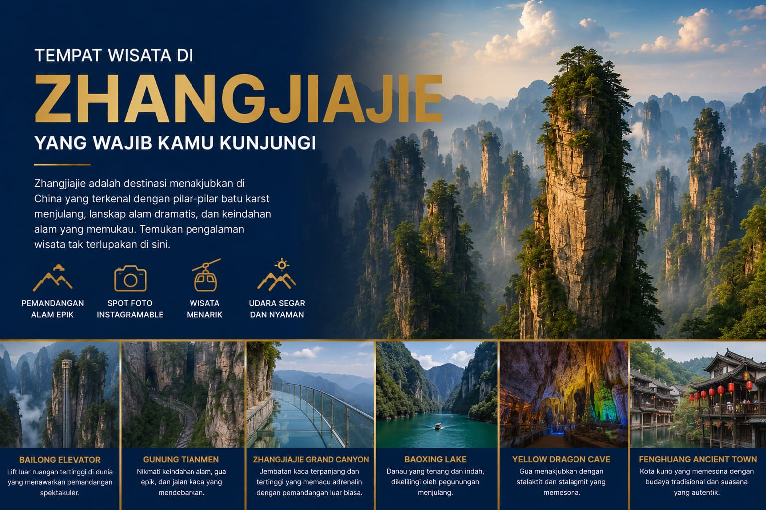 Tempat Wisata di Zhangjiajie yang Wajib Kamu Kunjungi