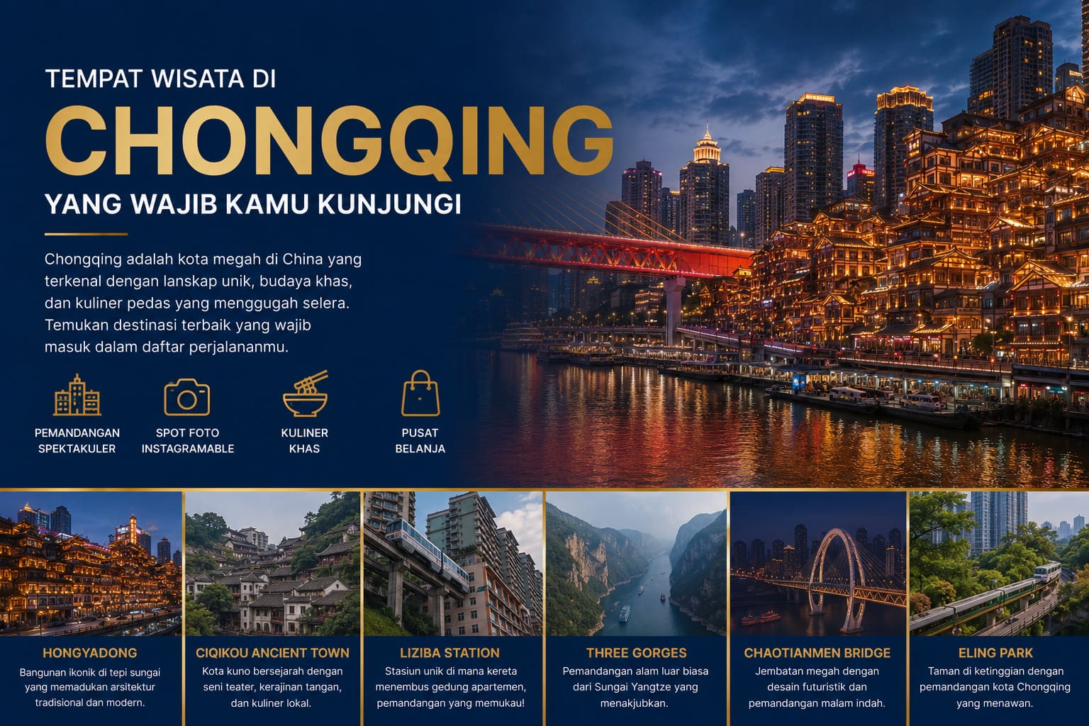 Tempat Wisata di Chongqing yang Wajib Kamu Kunjungi