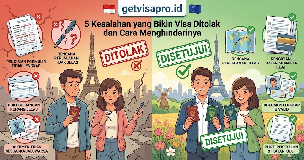 5 Kesalahan yang Bikin Visa Ditolak dan Cara Menghindarinya